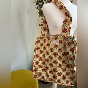 Women’s Yellow Floral Tote Bag